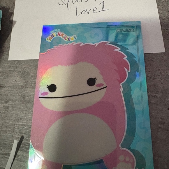 Benny & Brina the bigfoot squishmallows x panini trading cards holographic - Picture 3 of 4